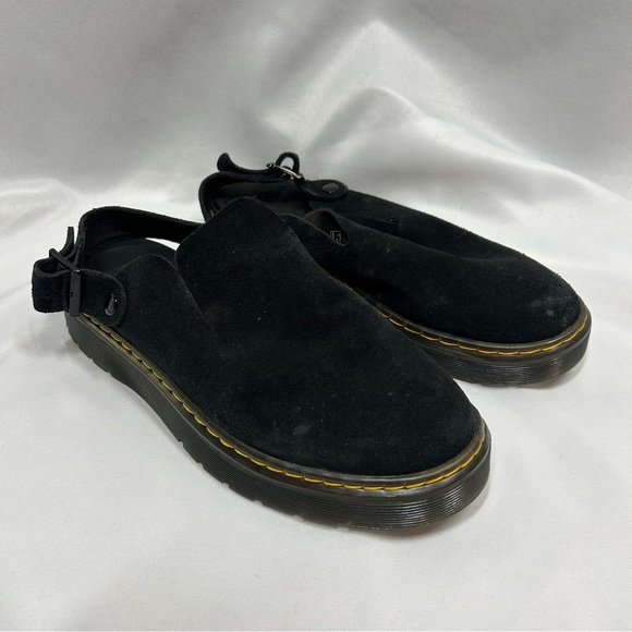 Dr. Martens | Carlson Slingback Mule Black Suede Clogs Women’s Size 9 - Picture 4 of 13